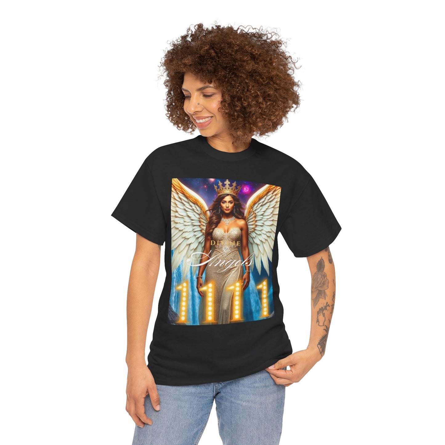 1111 Divine Angels "Divine and Chosen" B T-Shirt by DM1111