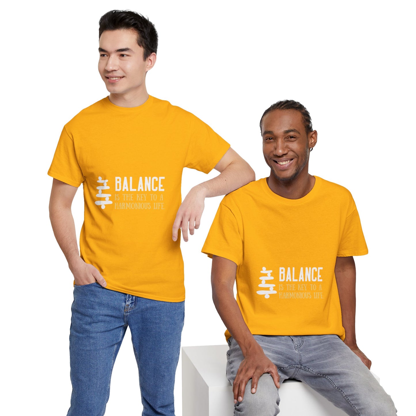 Balance is the Key DM1111 Unisex Heavy Cotton Tee