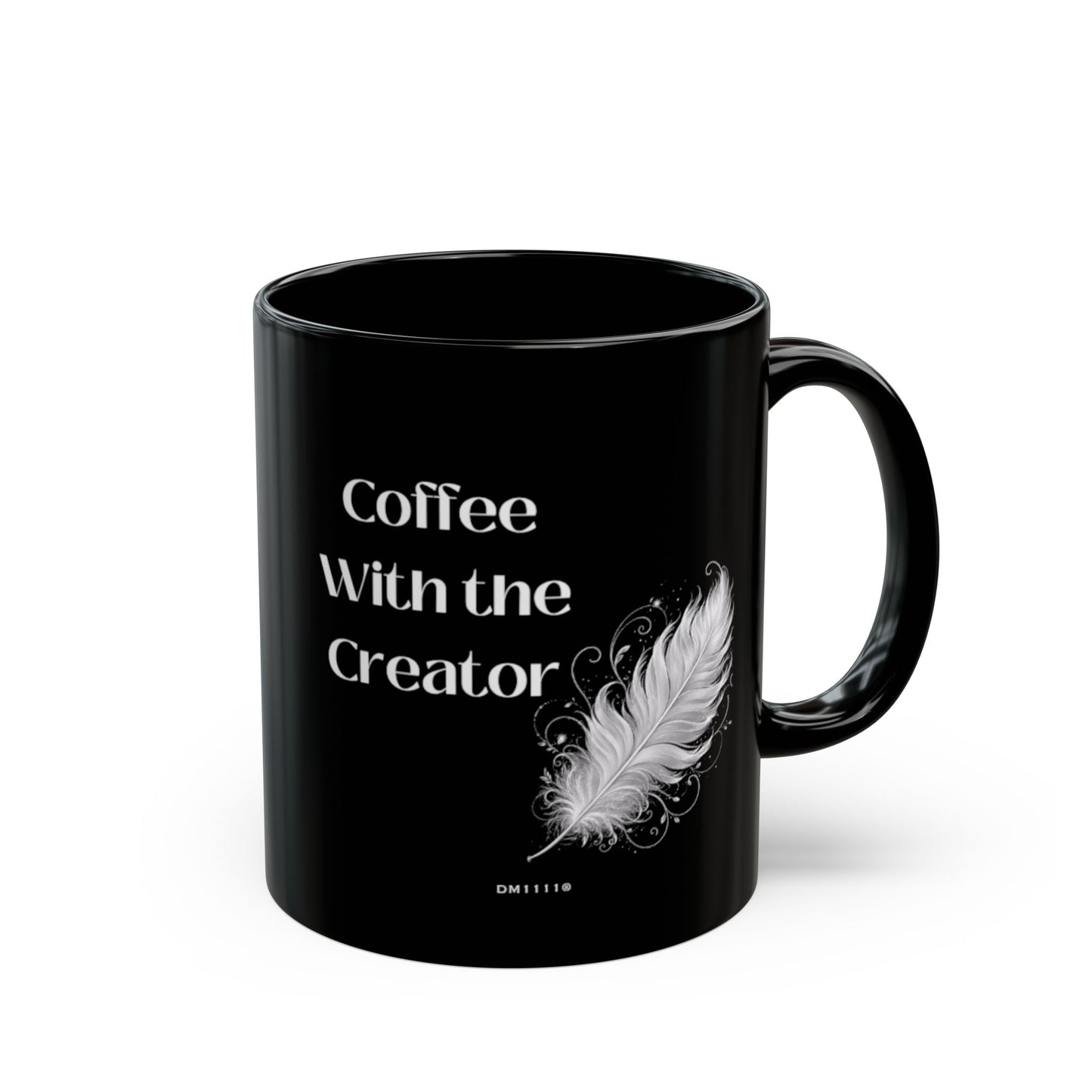 "Coffee With the Creator" Divine Faith mug (Black, 11oz/15oz)
