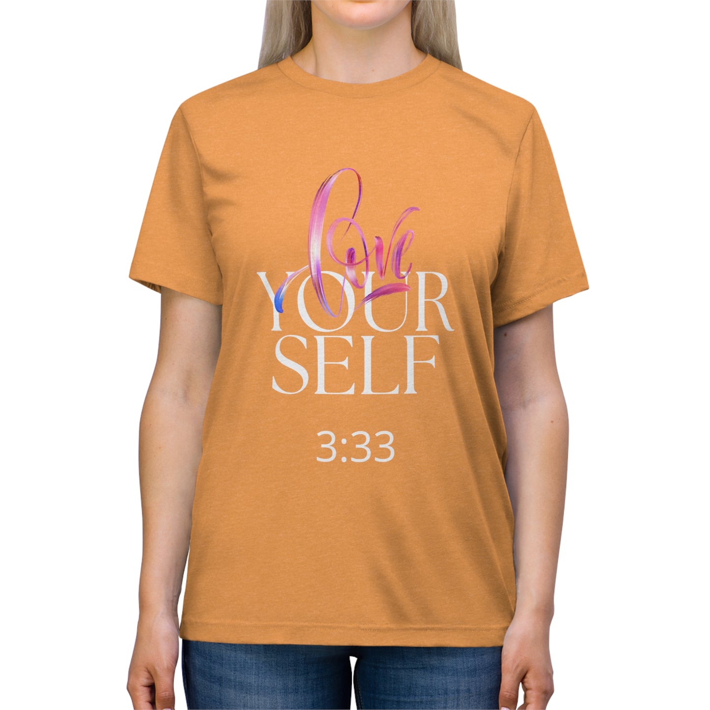 Love Your Self 333 Unisex Triblend Tee