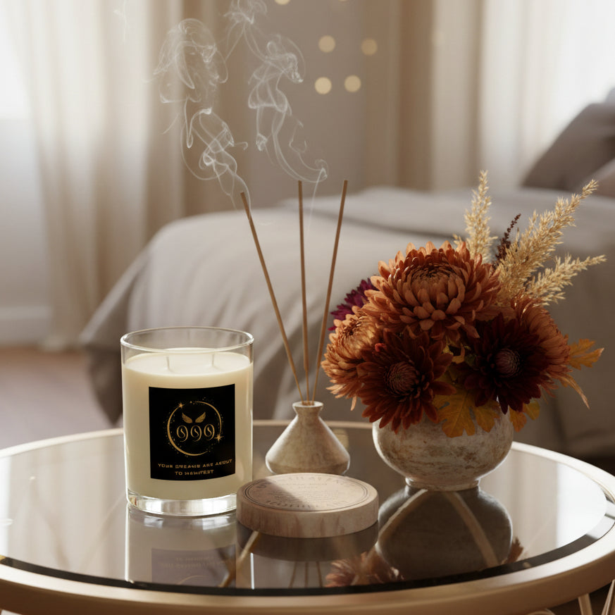 Angel 999 "Your Dreams Are About To Manifest" - Seventh Avenue Scented Candle - Full Glass, 11oz