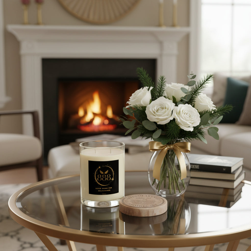 Angel 888 Make Room For Abundance - Scented Candle - Full Glass, 11oz