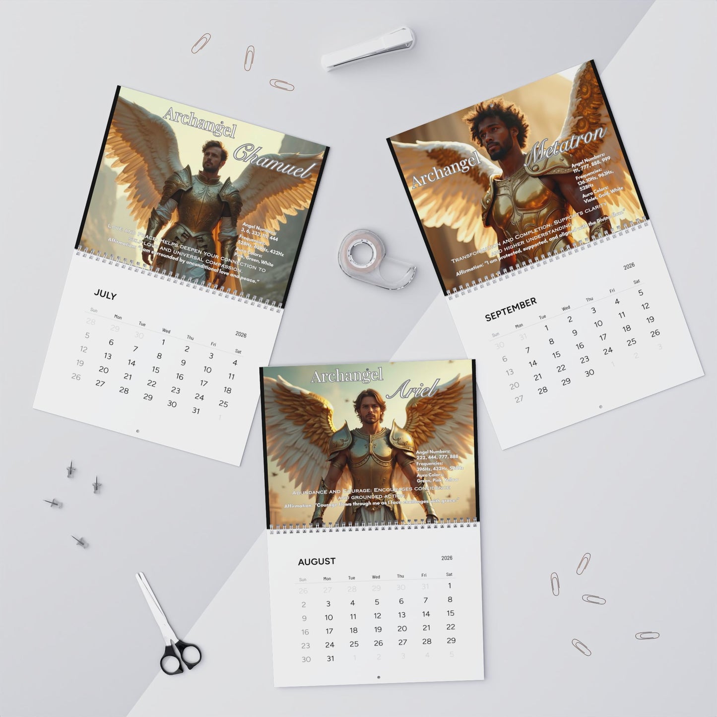 Divine Archangels Wall Calendars (2026)