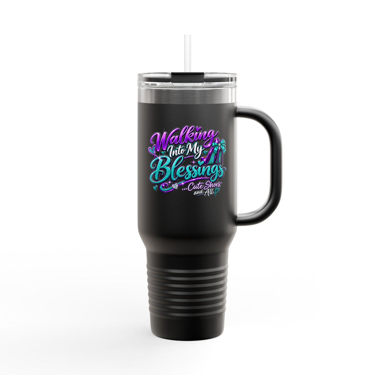 Travel Mug — "Walking Into My Blessings." 40oz Insulated Tumbler