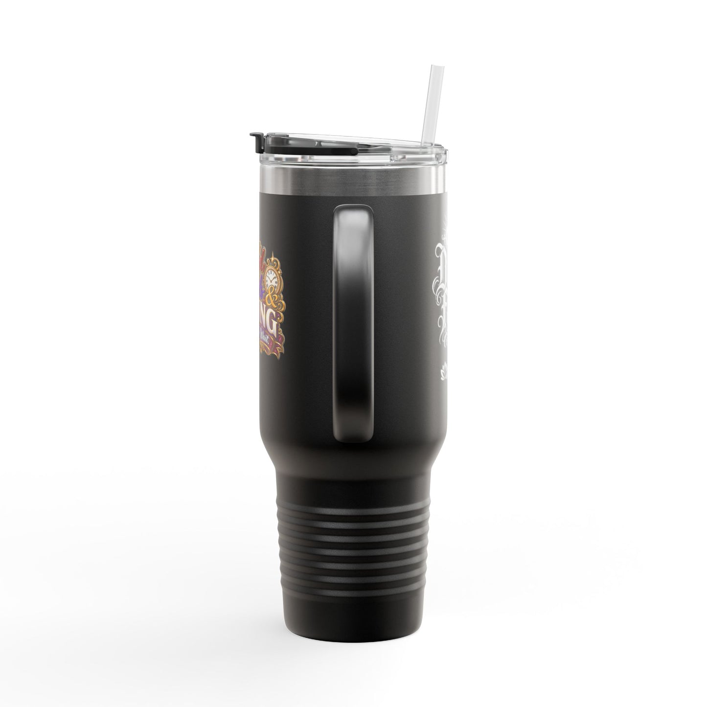 Travel Mug — "Grind, Goals, and Timing...Worth the Wait." 40oz Insulated Tumbler