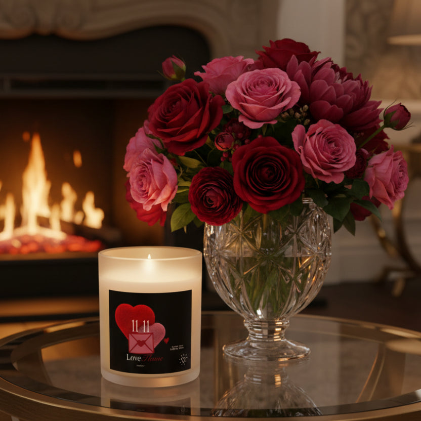 11:11 Love Flame - "In Your Arms" 11oz Glass Candle