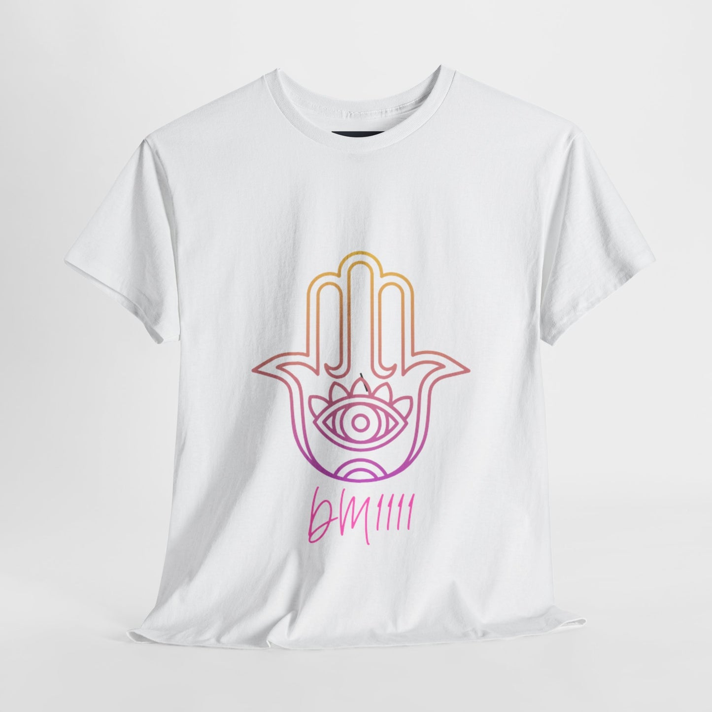 Multi Color Hamsa Hand DM1111 Unisex Heavy Cotton Tee