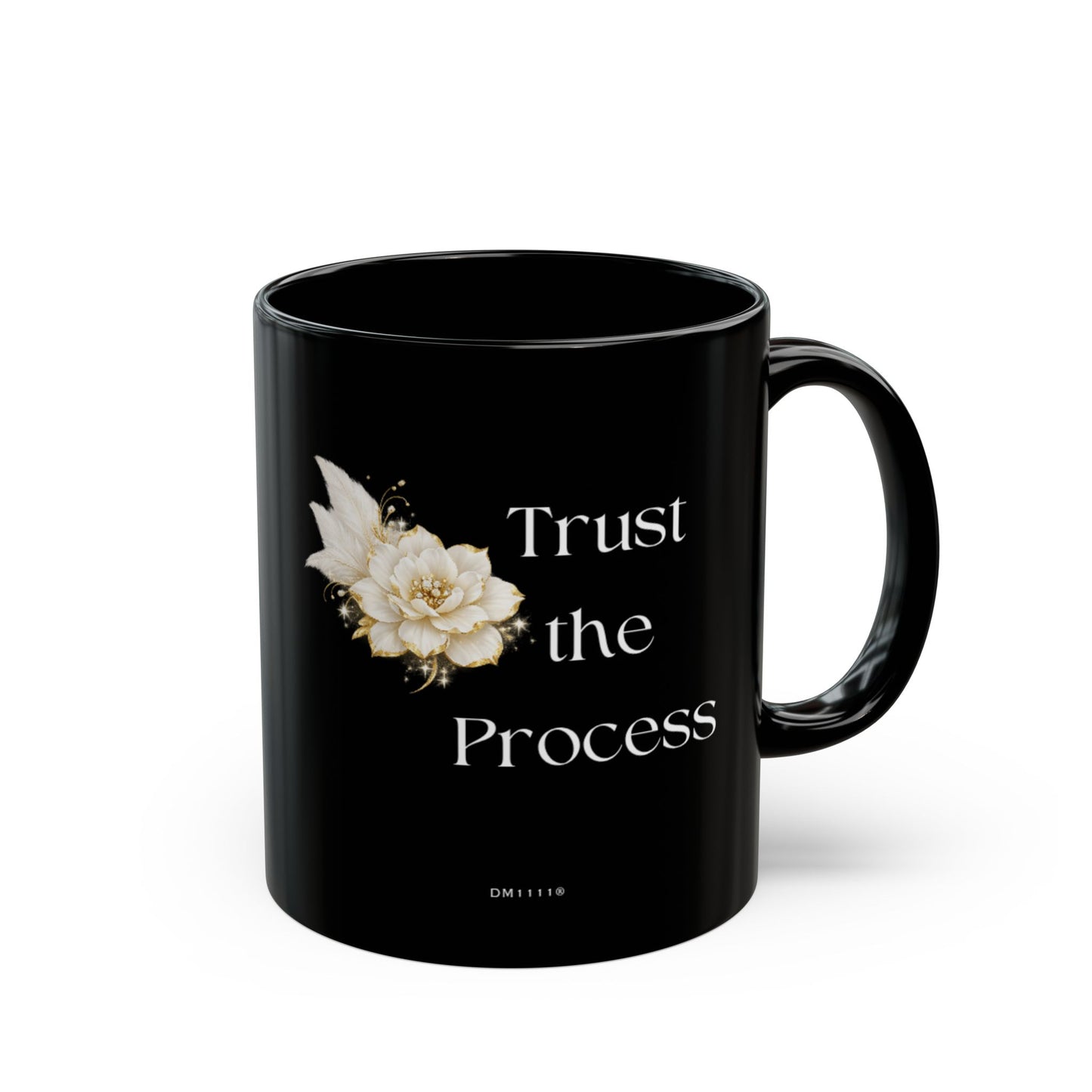 "Trust the Process" Divine Faith mug (Black, 11oz/15oz)