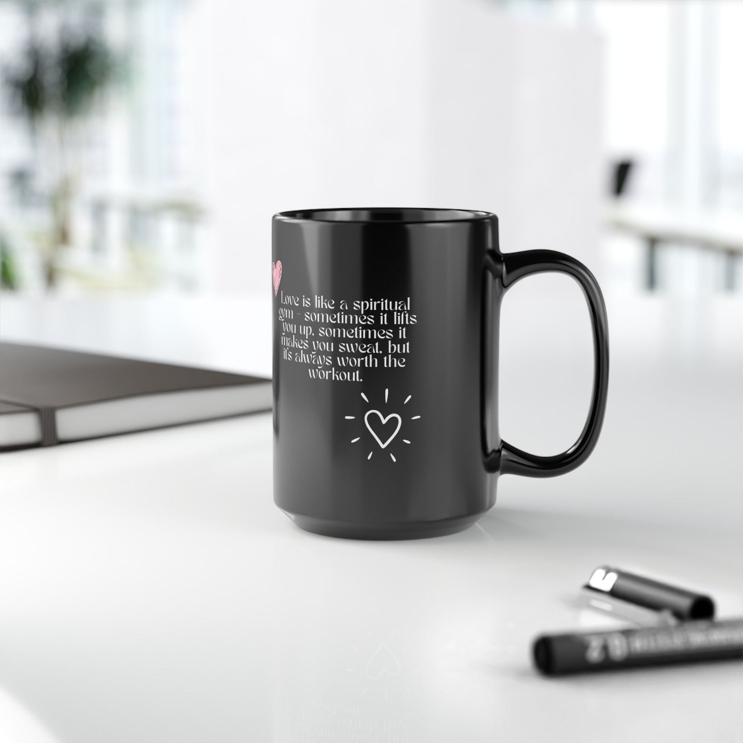 DM1111 "Love Is Like A Spiritual Gym" Love Mug (11oz, 15oz)
