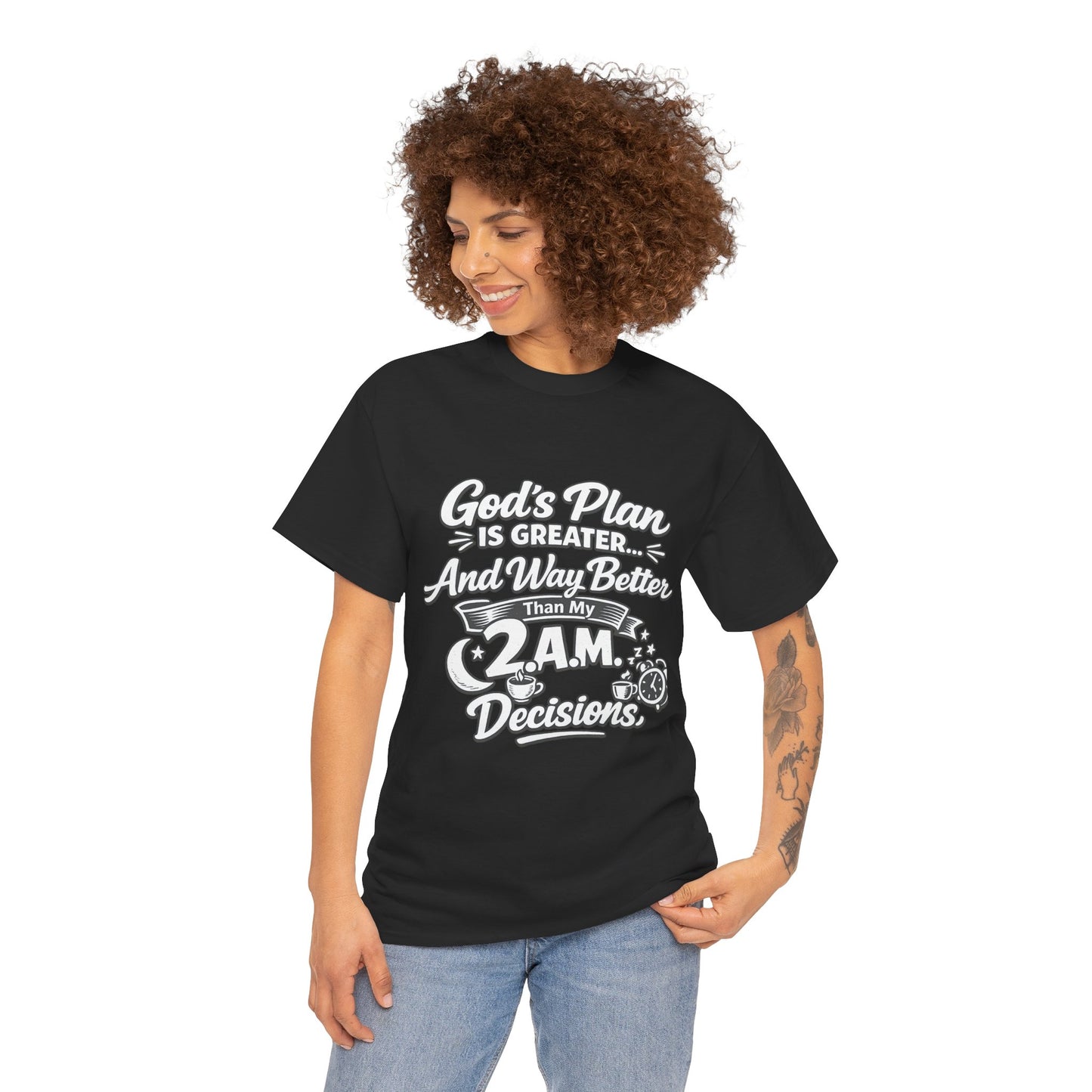 " God's Plan Is Greater DF" T-Shirt by DM1111