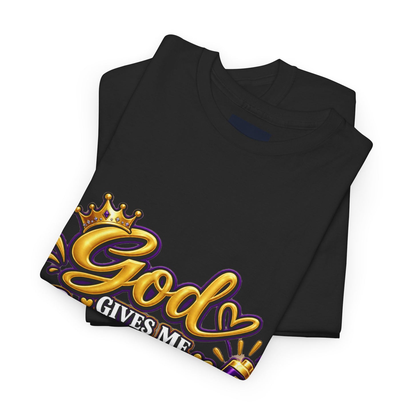"God Gives Me Strength, DF" T-Shirt by DM1111