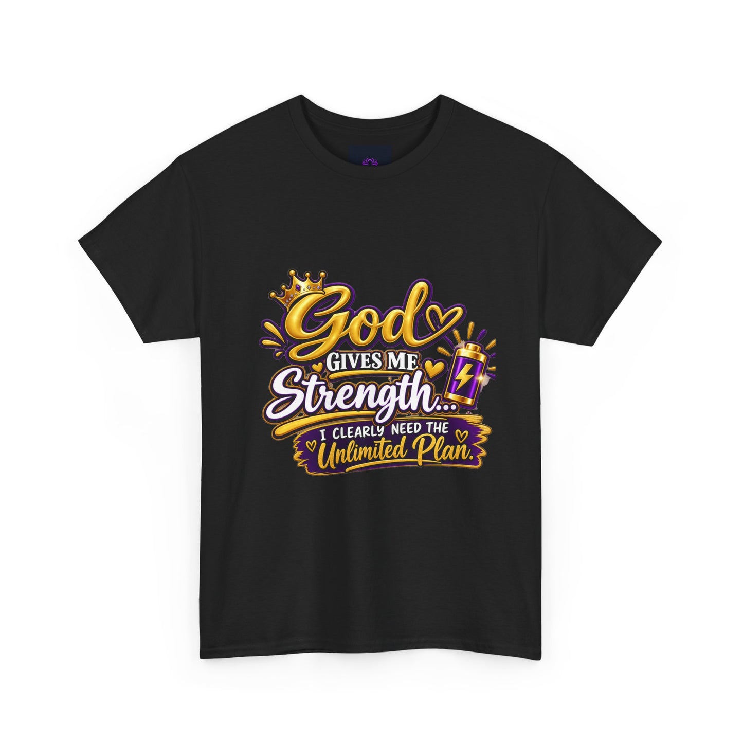 "God Gives Me Strength, DF" T-Shirt by DM1111