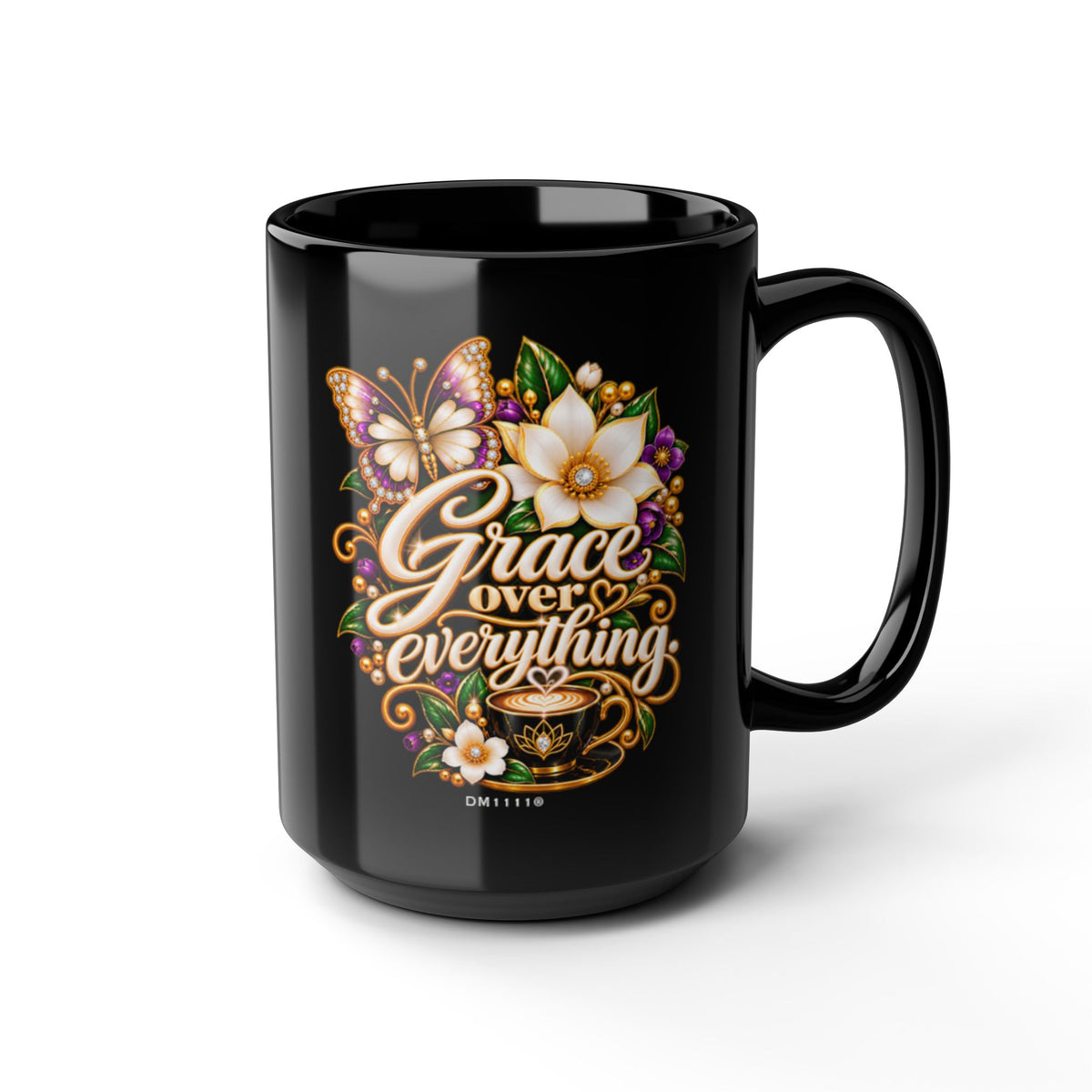 "Grace Over Everything" Divine Faith mug (Black, 11oz/15oz)