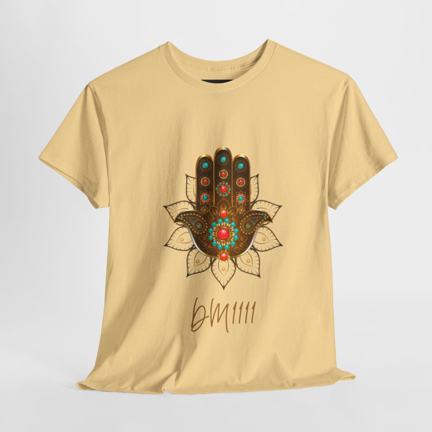 Gold Hamsa Hand DM1111 Unisex Heavy Cotton Tee