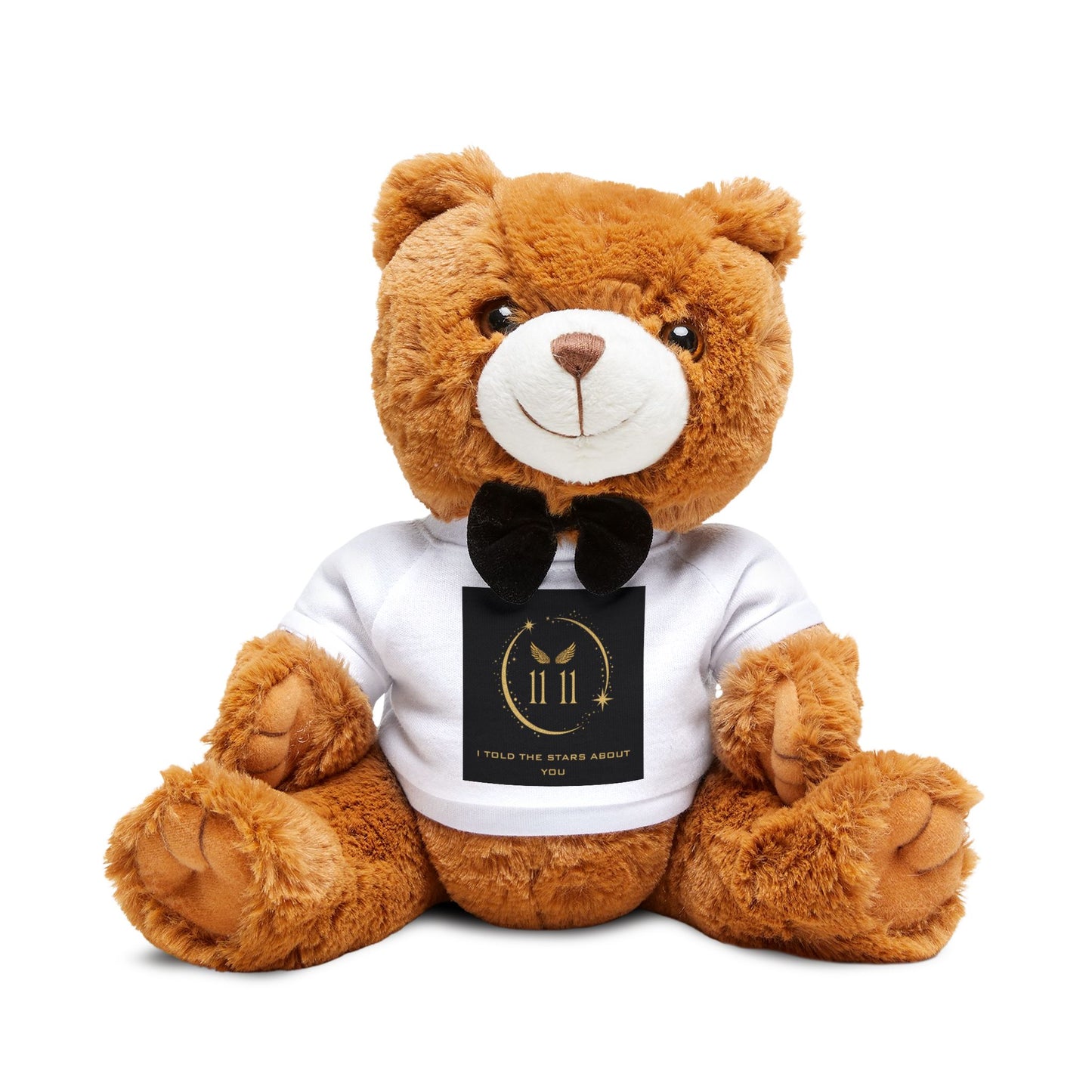 11 11 "I Told The Stars About You" Teddy Bear with B/W T-Shirt