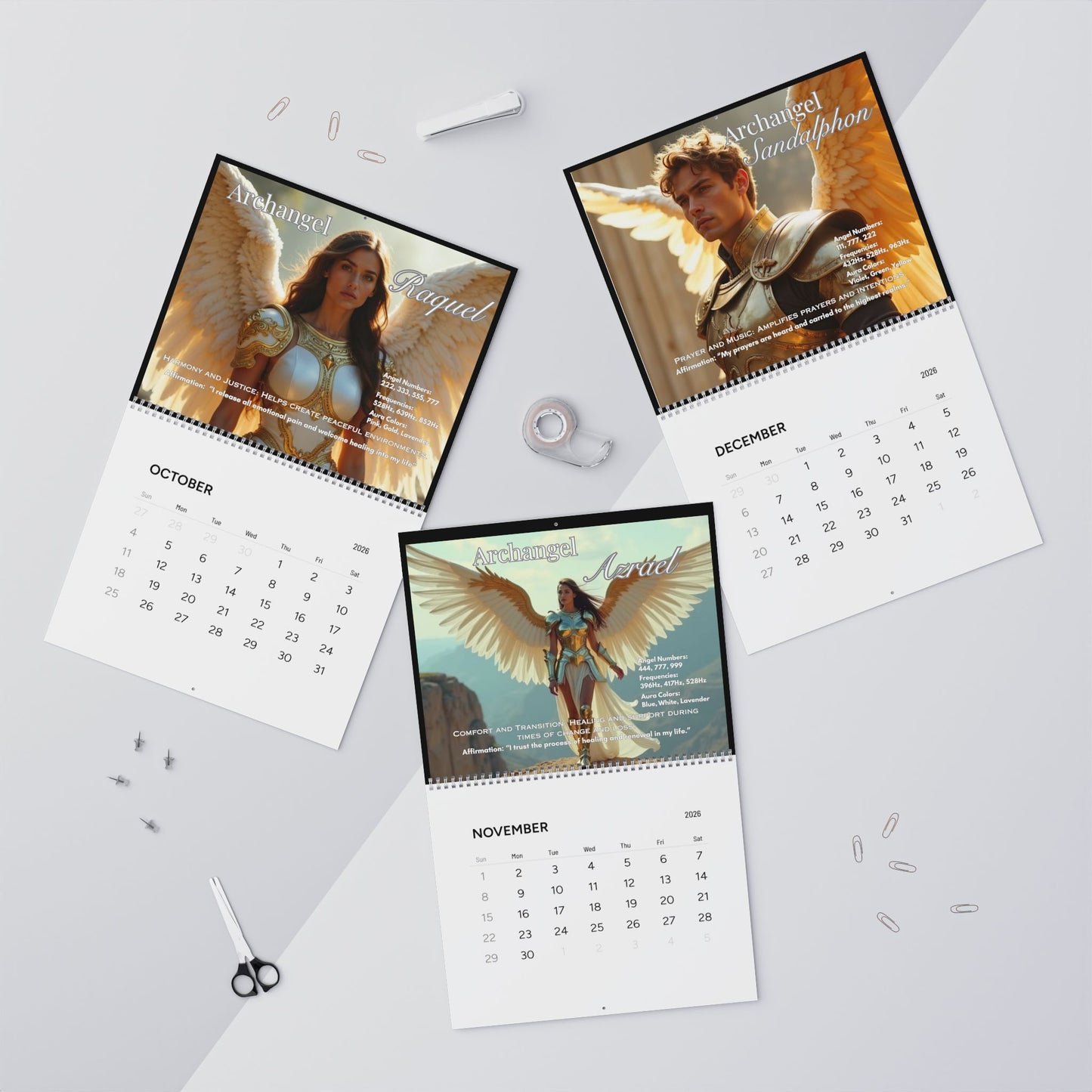 Divine Archangels Wall Calendars (2026)