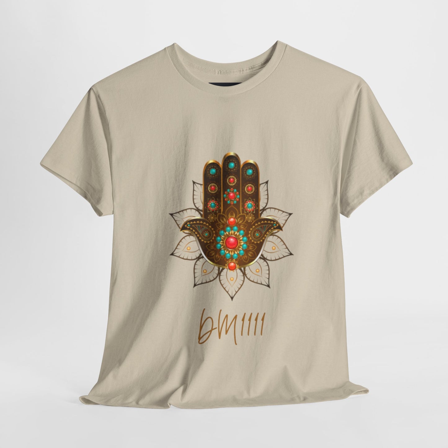 Gold Hamsa Hand DM1111 Unisex Heavy Cotton Tee