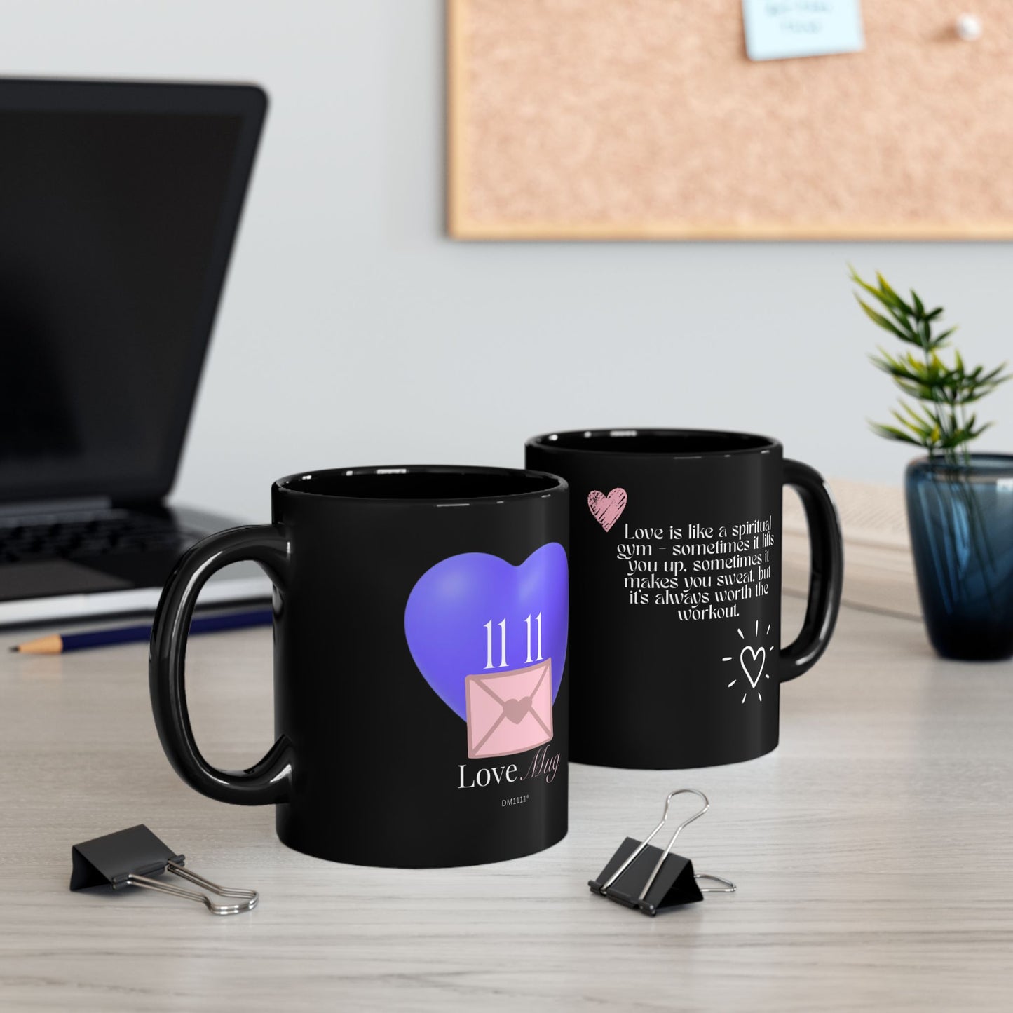 DM1111 "Love Is Like A Spiritual Gym" Love Mug (11oz, 15oz)