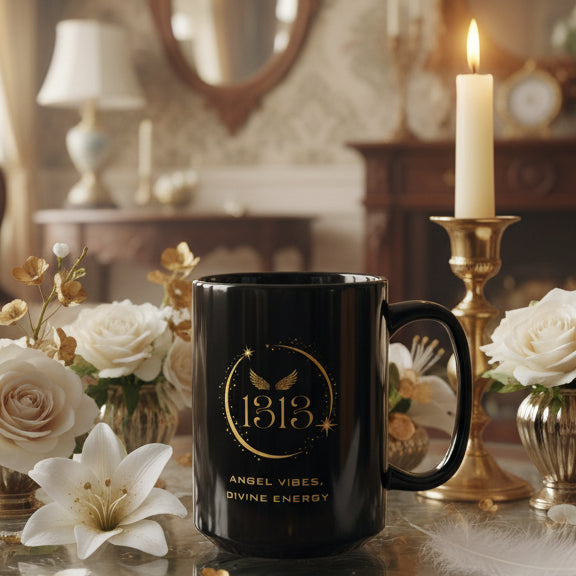 Angel 1313 Affirmation DM1111 Black Mug (11oz, 15oz)