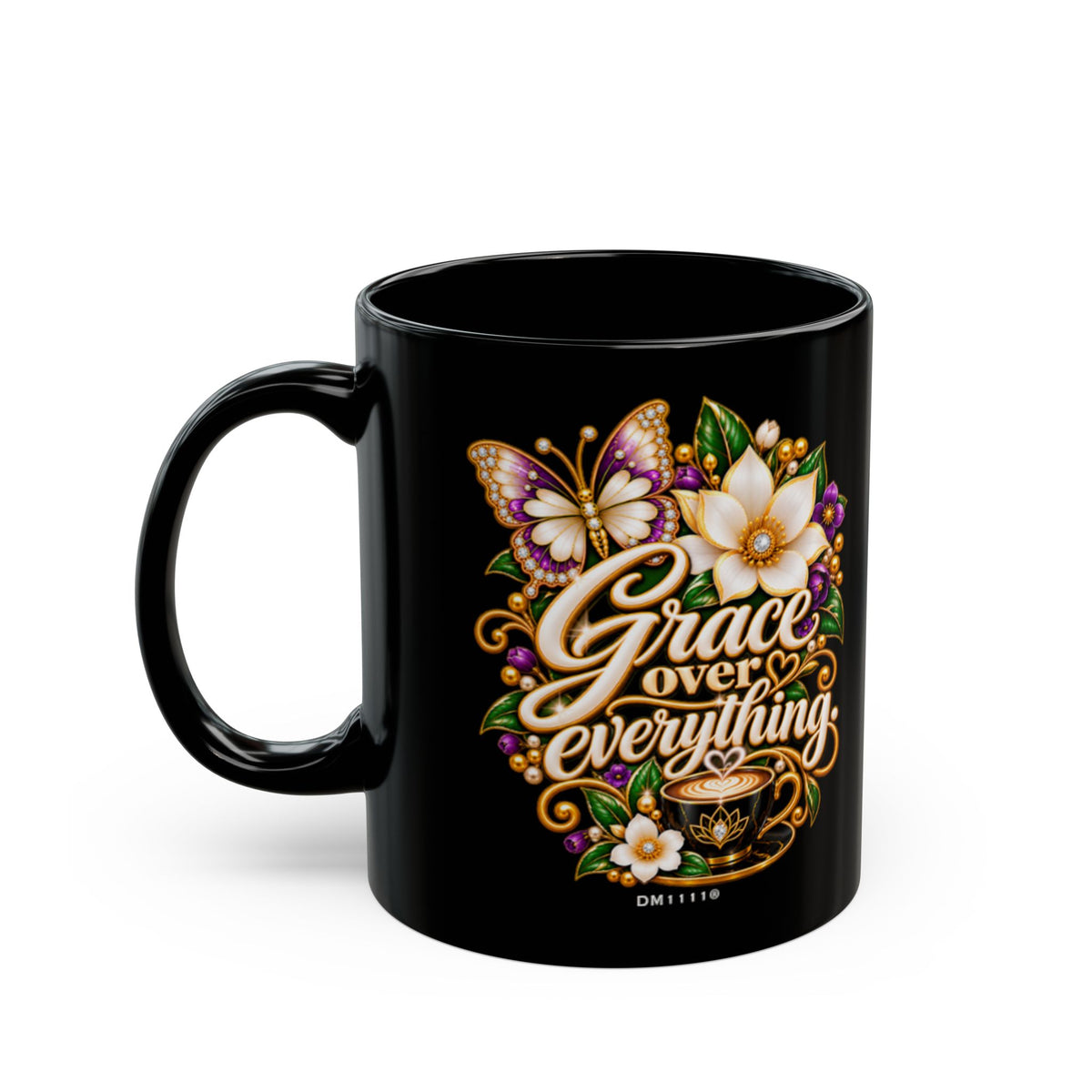 "Grace Over Everything" Divine Faith mug (Black, 11oz/15oz)