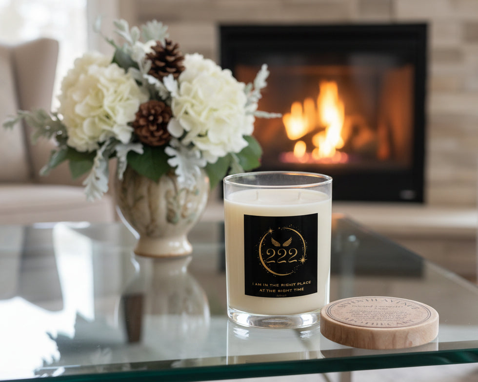 Angel 222 Right Place, Right Time - Scented Candle - Full Glass, 11oz