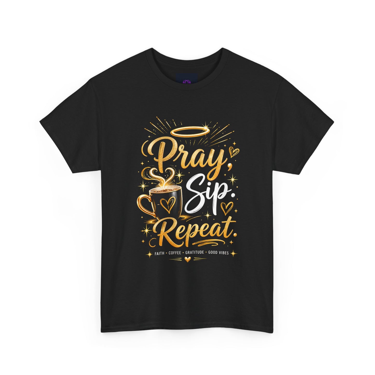 "Pray. Sip. Repeat DF" T-Shirt by DM1111