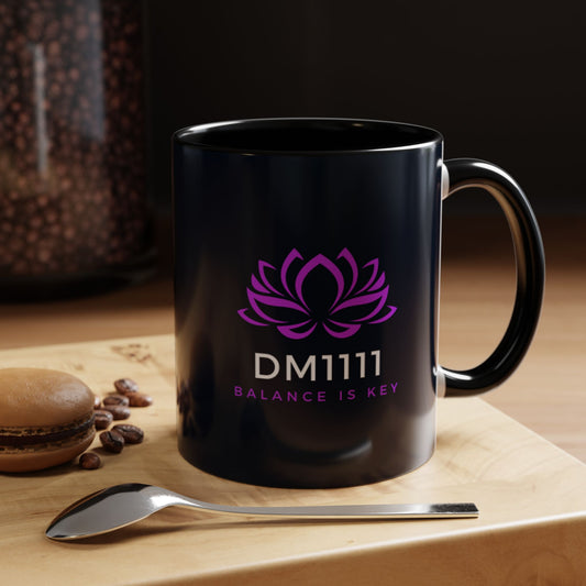 DM1111 Balance Is Key Accent Coffee Mug, 11oz, 15oz