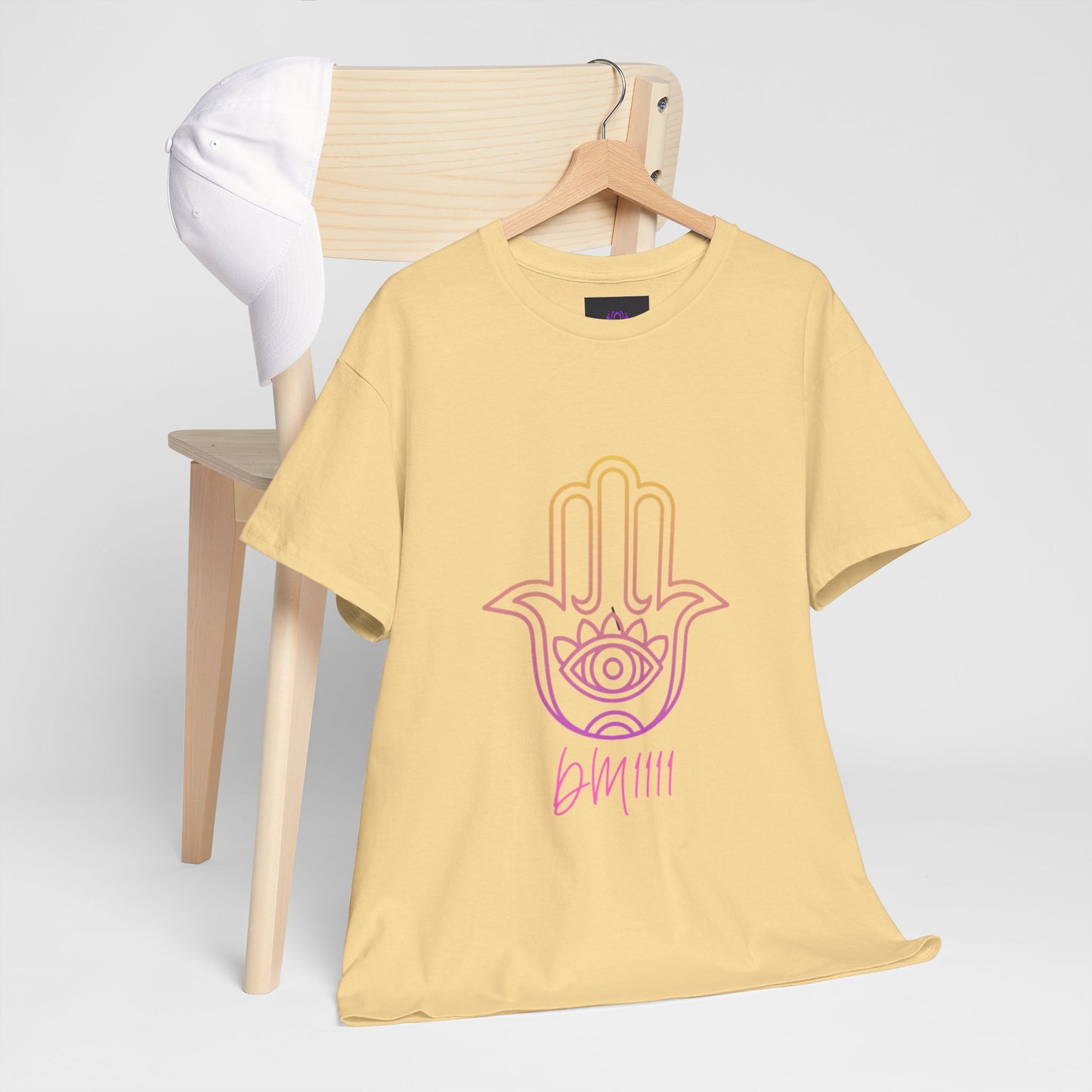 Multi Color Hamsa Hand DM1111 Unisex Heavy Cotton Tee