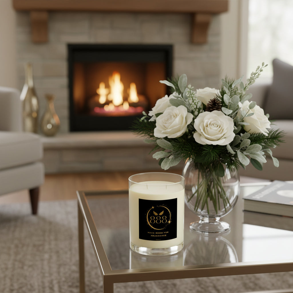 Angel 888 Make Room For Abundance - Scented Candle - Full Glass, 11oz