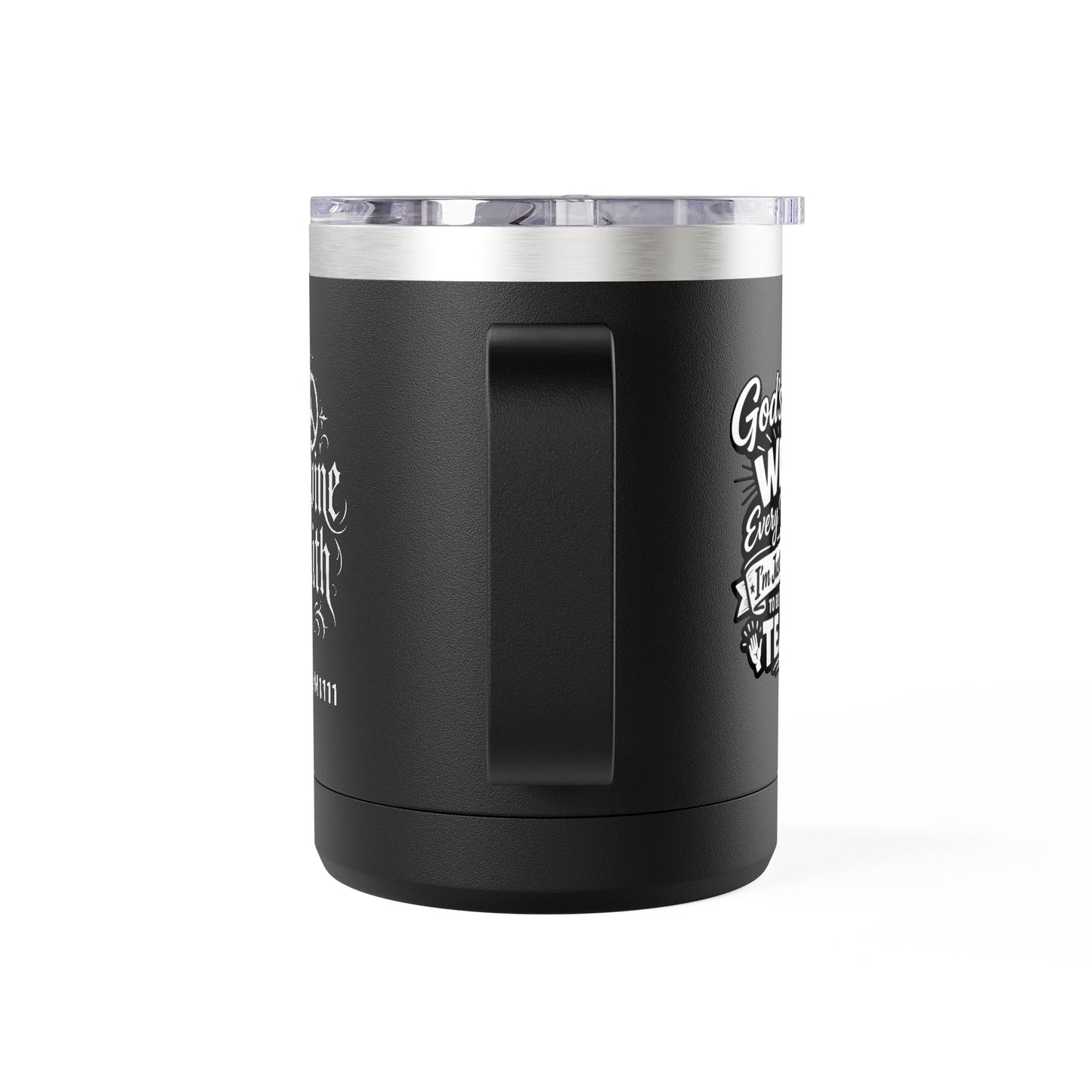 "God’s Plan Wins, DF" 15oz Insulated Travel Mug