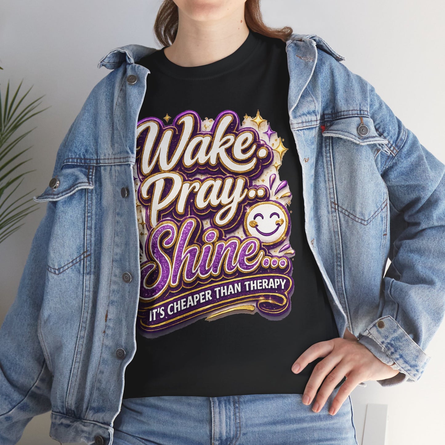 "Wake, Pray, Shine" T-Shirt by DM1111