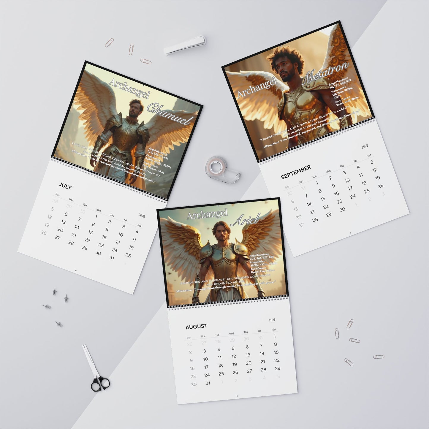 Divine Archangels Wall Calendars (2026)