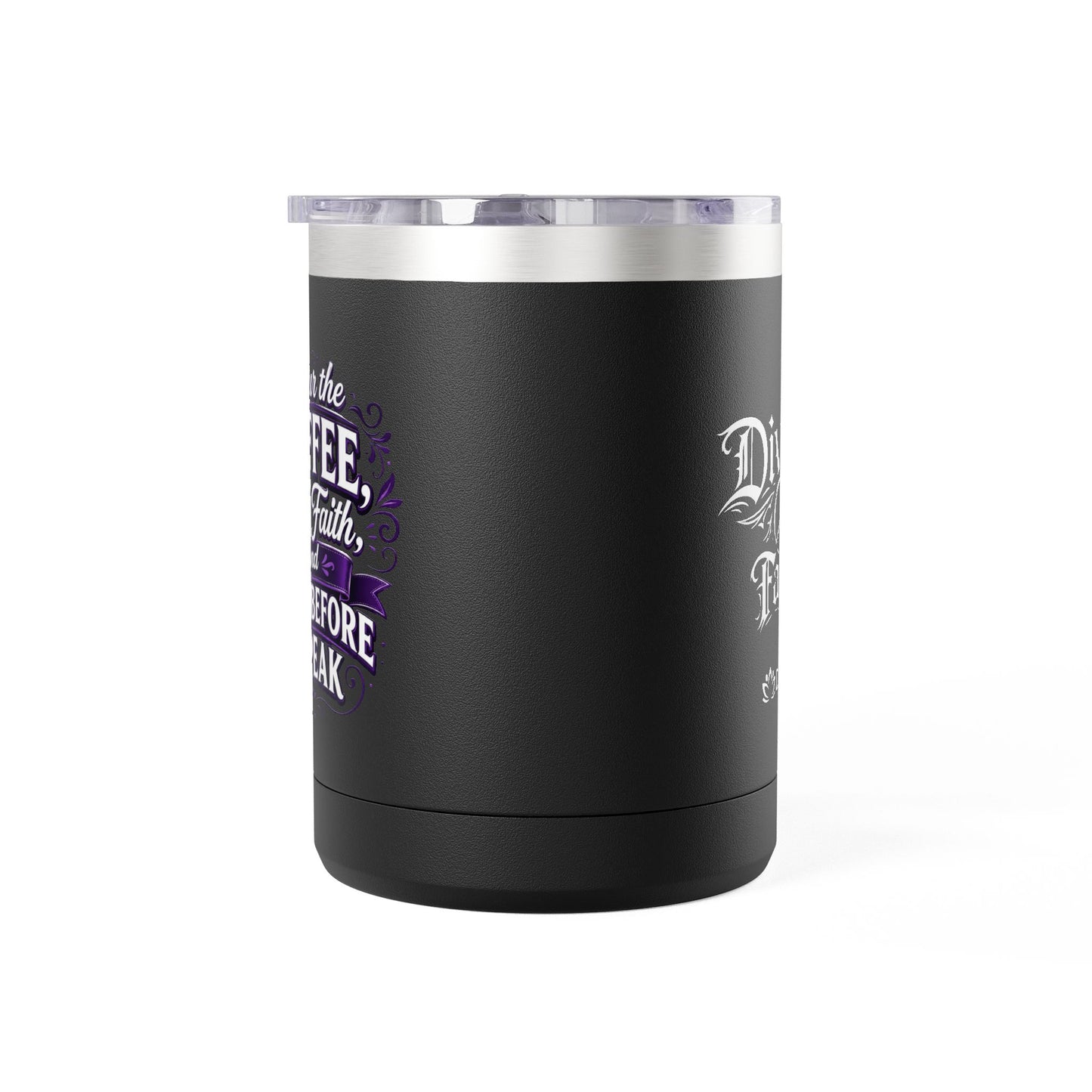 "Pour The Coffee, Add Faith " 15oz Insulated Travel Mug