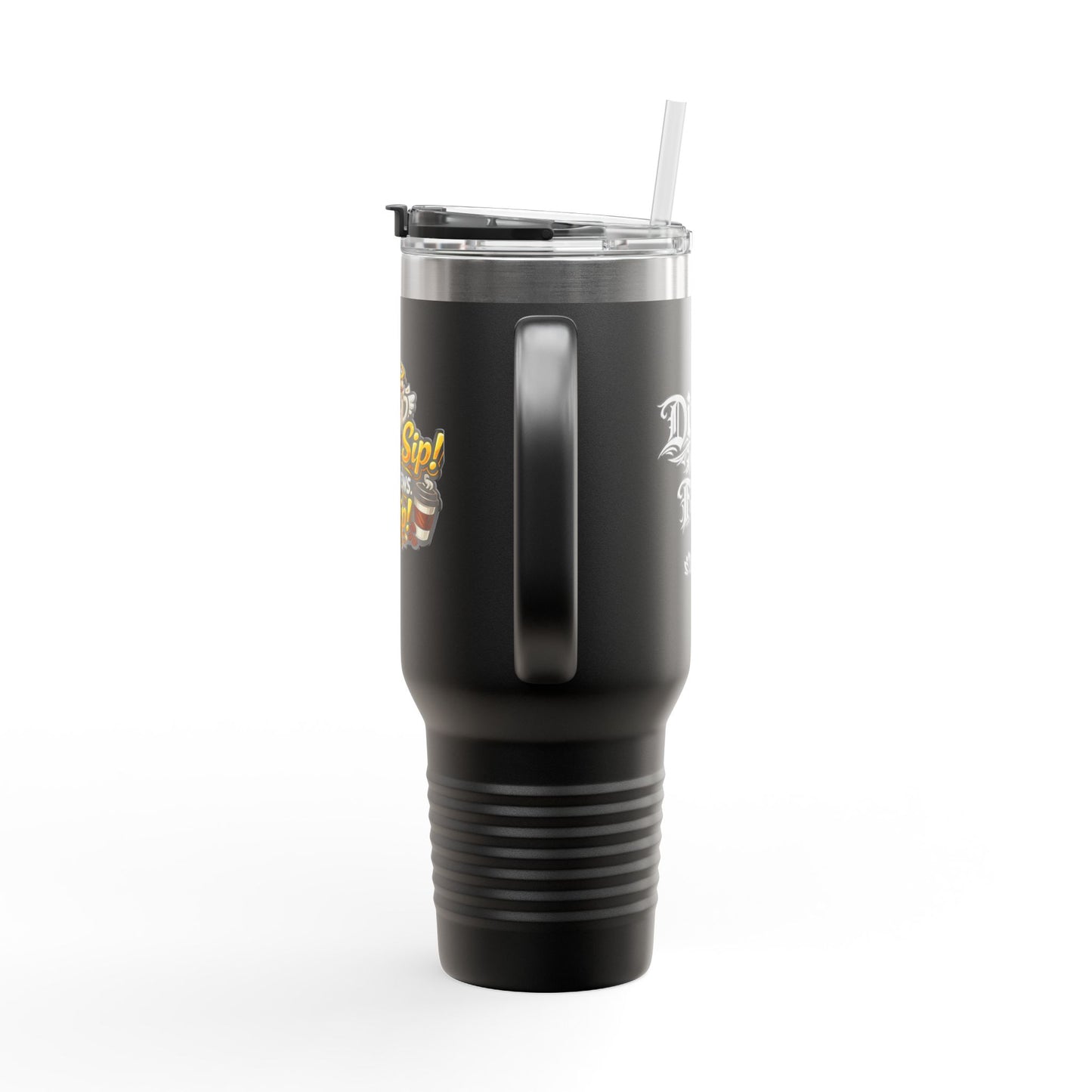 Travel Mug — "Holy Sip! He Brews, I Sip" 40oz Insulated Tumbler