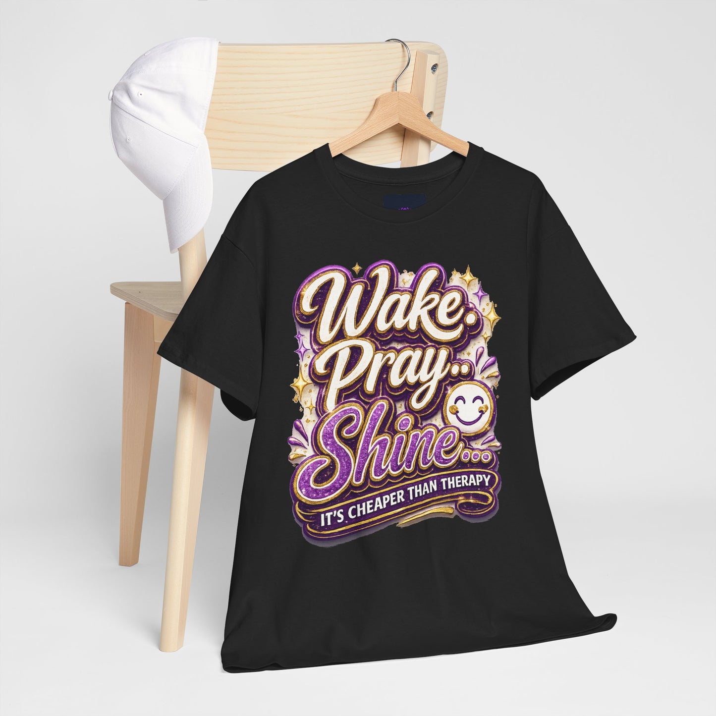 "Wake, Pray, Shine" T-Shirt by DM1111
