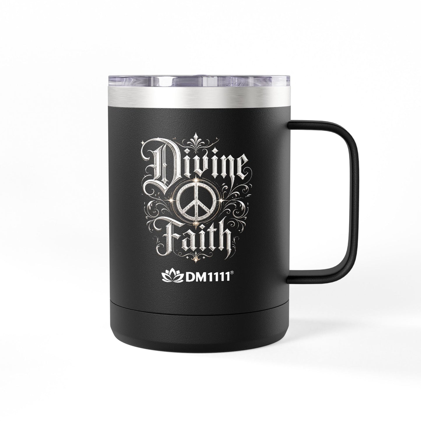"God's Got The Plan. I've Got The Coffee, DF" 15oz Insulated Travel Mug