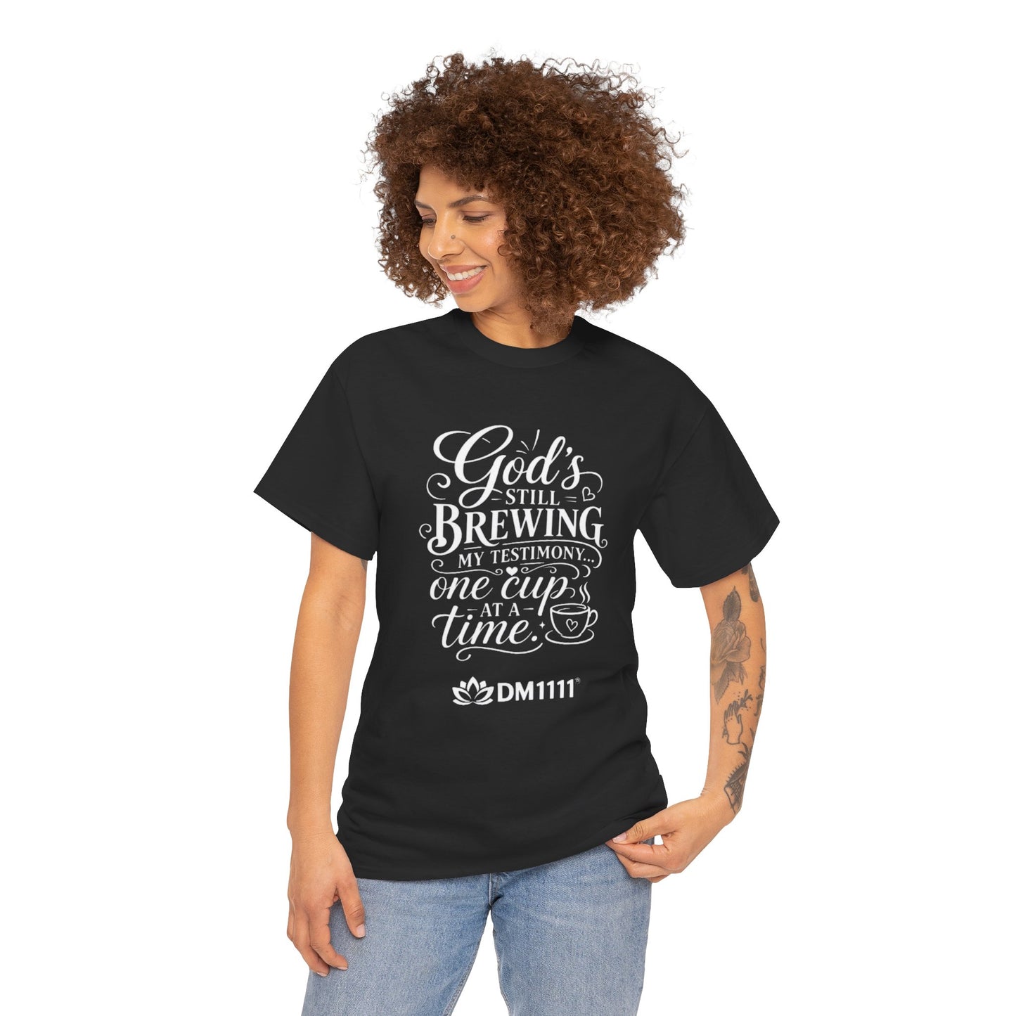 "God's Still Brewing" T-Shirt by DM1111