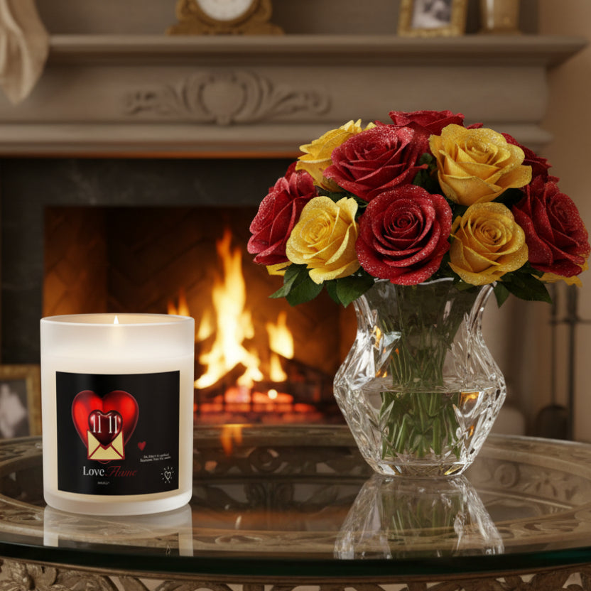 11:11 Love Flame - "My Heart Is Perfect" 11oz Glass Candle