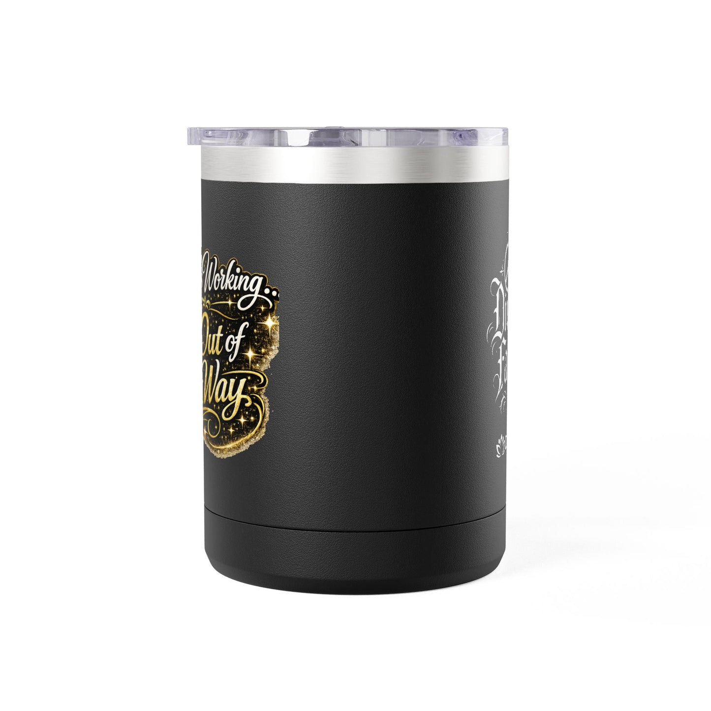 "God Is Working, DF" 15oz Insulated Travel Mug