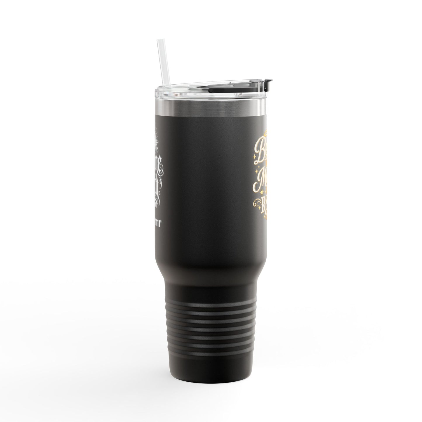 Travel Mug — "Believe Like Your Miracle Already RSVPd" 40oz Insulated Tumbler