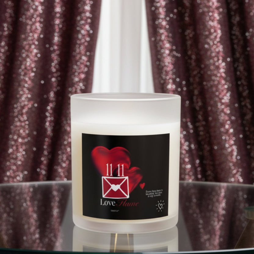 11:11 Love Flame - "Love Story" 11oz Glass Candle