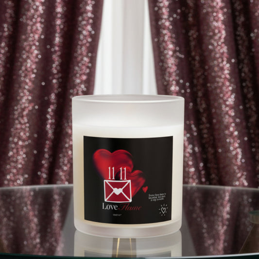 11:11 Love Flame - "Love Story" 11oz Glass Candle