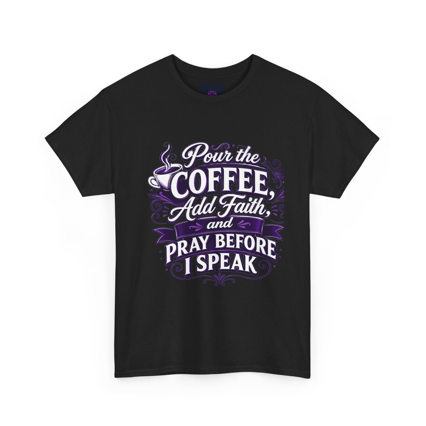 "Pour The Coffee, Add Faith, DF" T-Shirt by DM1111