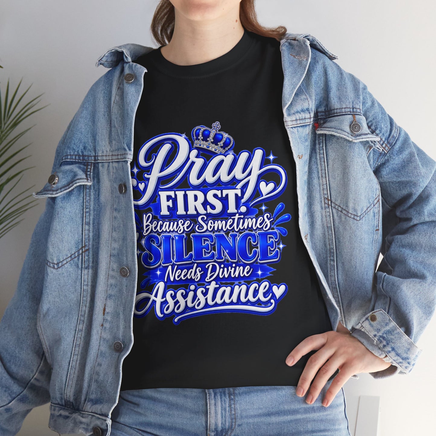 "Pray First, DF" T-Shirt by DM1111