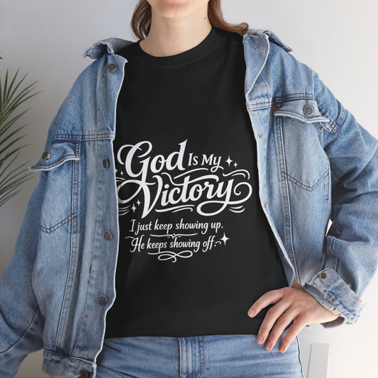"God Is My Victory" T-Shirt by DM1111