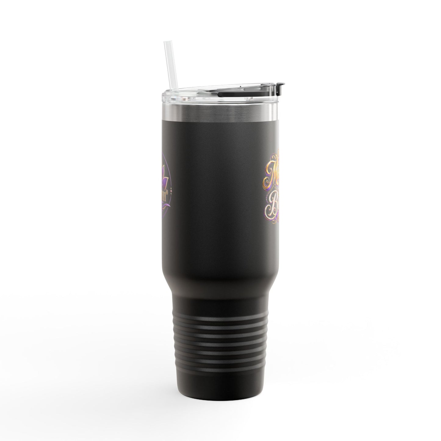 "Manifest and Believe" 40oz Insulated Travel Mug — "Manifest and Believe" Inspirational Tumbler