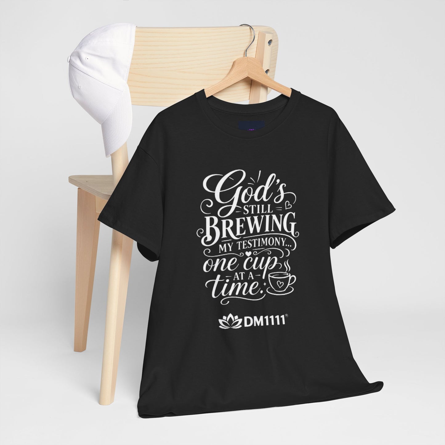 "God's Still Brewing" T-Shirt by DM1111