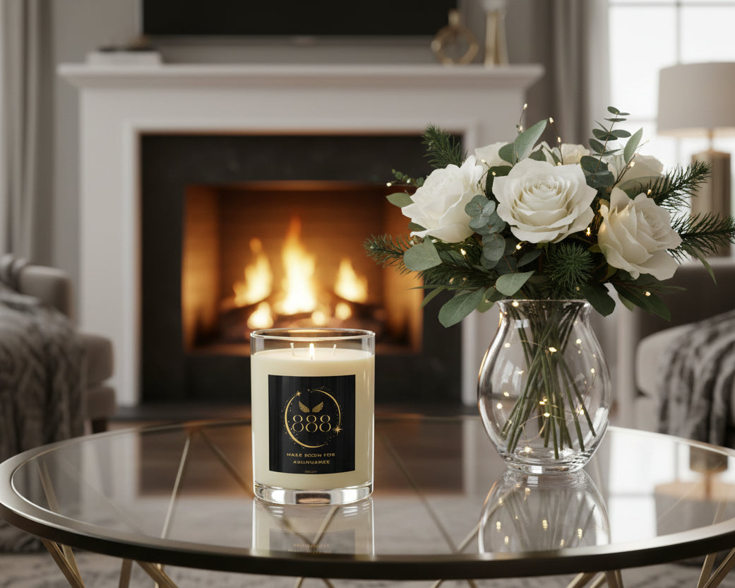 Angel 888 Make Room For Abundance - Scented Candle - Full Glass, 11oz