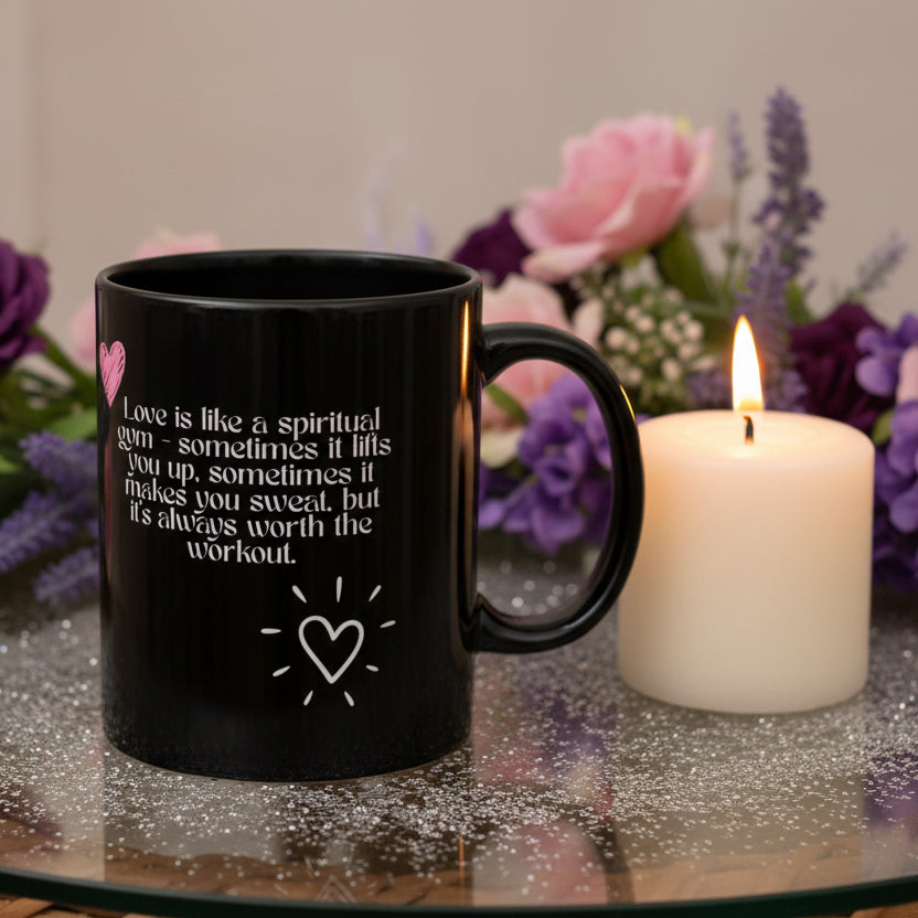 DM1111 "Love Is Like A Spiritual Gym" Love Mug (11oz, 15oz)