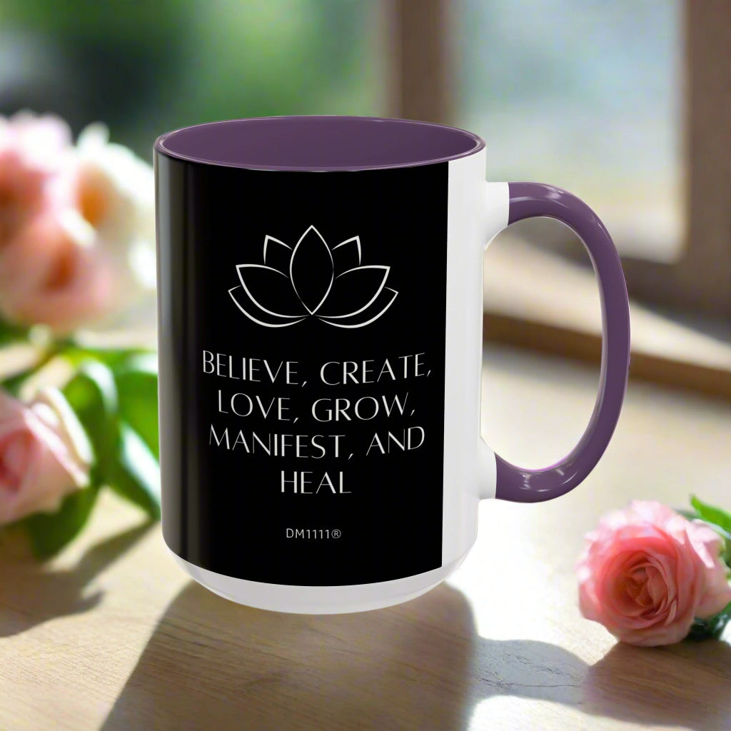 MUG OF THE WEEK - DM1111 "Manifest and Heal" Accent Coffee Mug (11, 15oz)